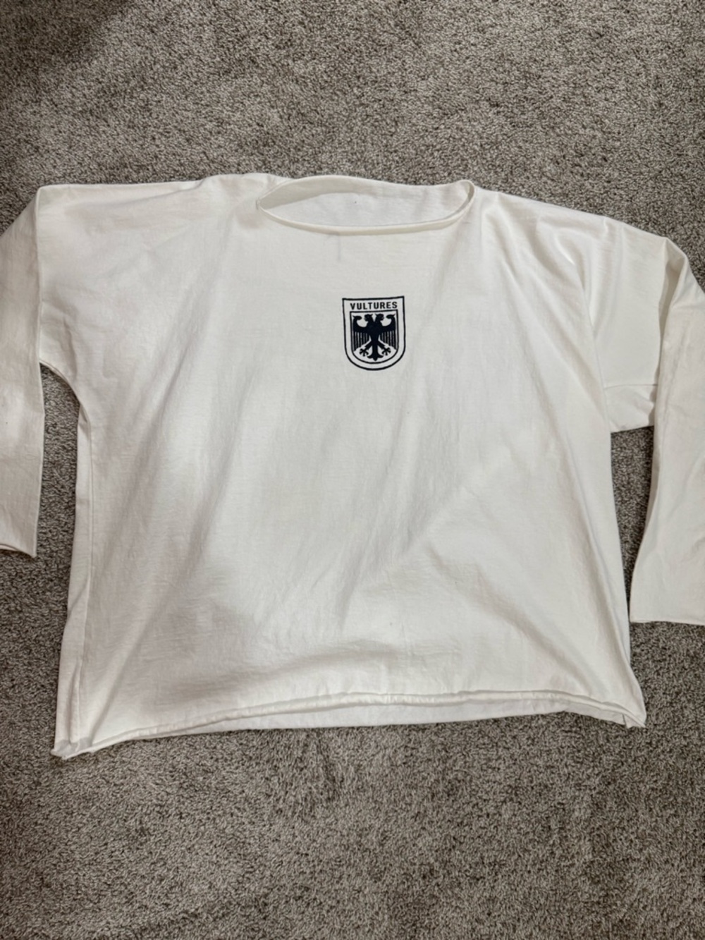Yeezy White Long-Sleeve Mens Tee